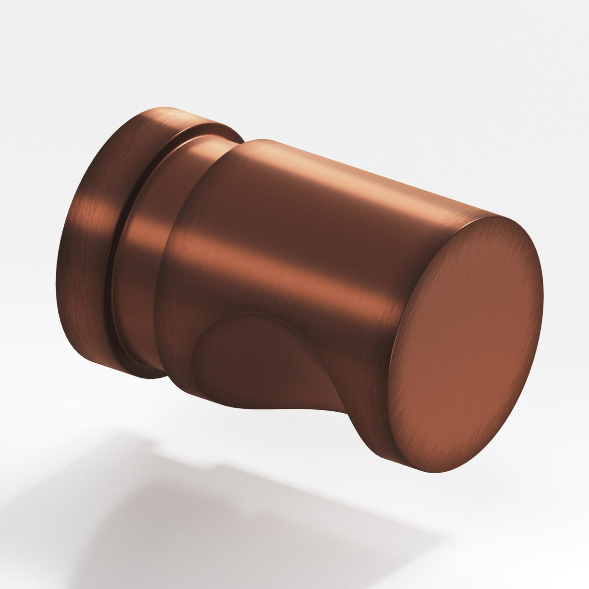 Colonial Bronze 141 Grooved Cylinder Knob, 1/2 in Diameter - Matte Antique Copper