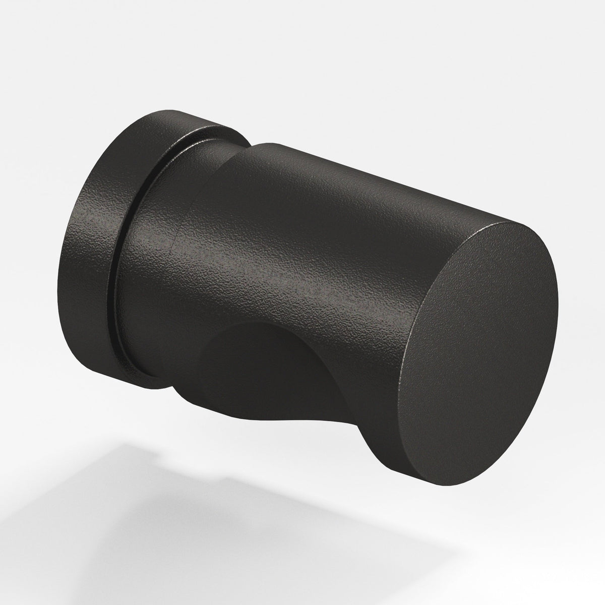 Colonial Bronze 143BB Grooved Cylinder Back-to-Back Shower Door Knob Kit, 1 in Diameter - Frost Black™