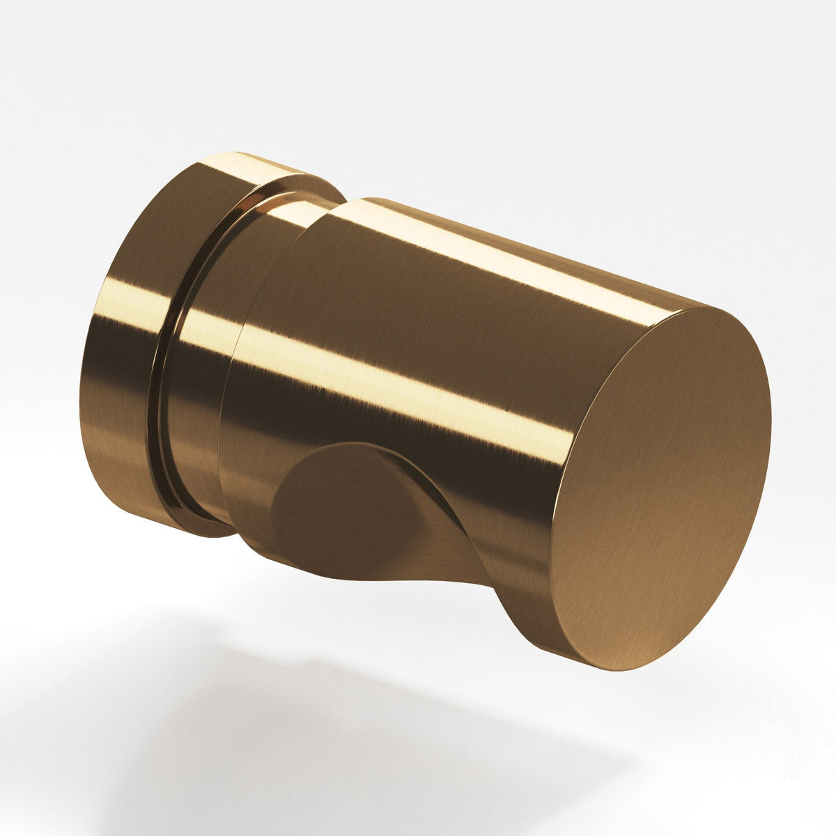 Colonial Bronze 143BB Grooved Cylinder Back-to-Back Shower Door Knob Kit, 1 in Diameter - Light Statuary Bronze