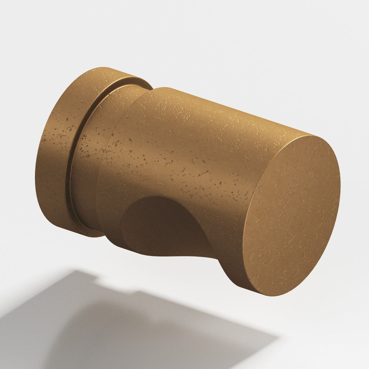 Colonial Bronze 141 Grooved Cylinder Knob, 1/2 in Diameter - Distressed Light Statuary Bronze