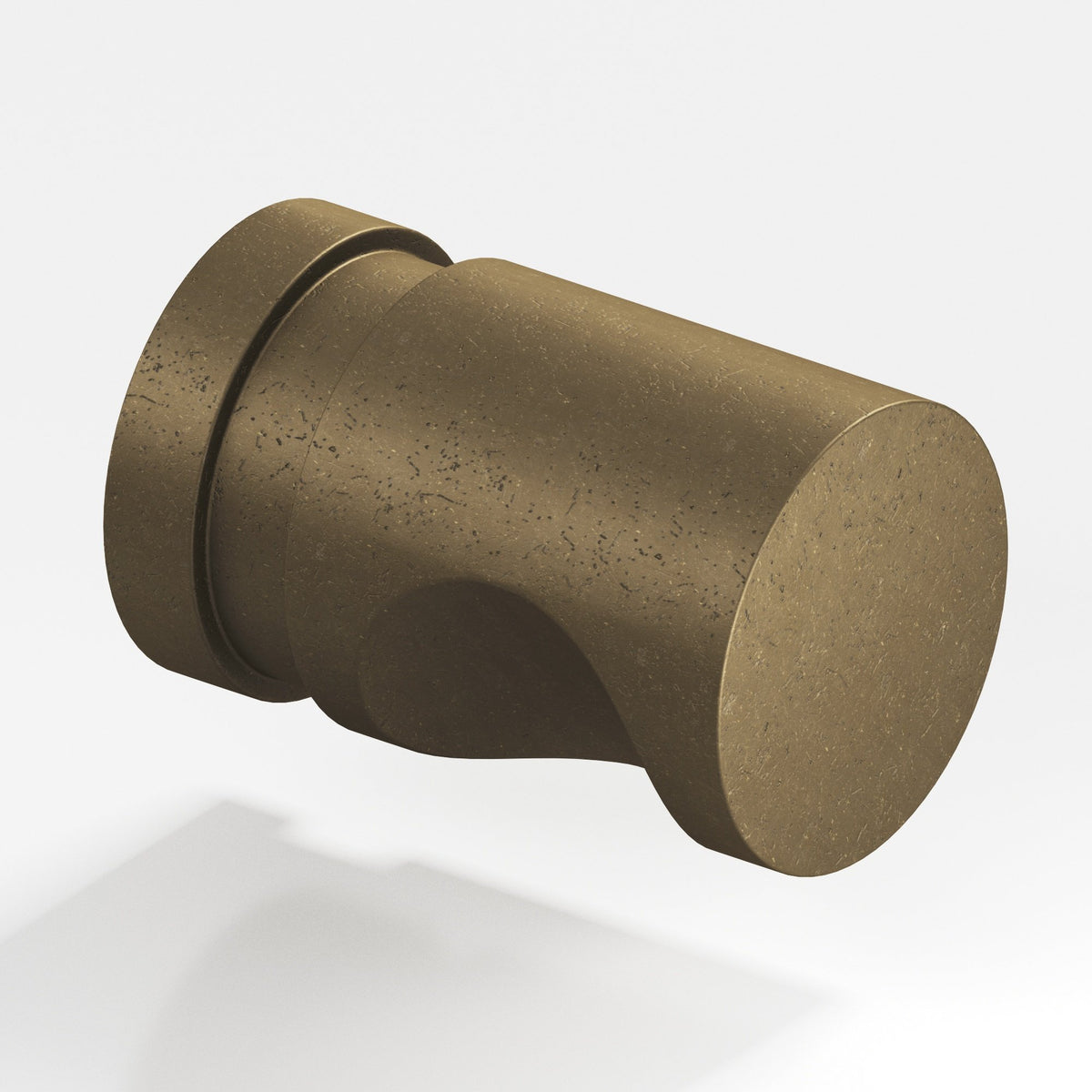 Colonial Bronze 141 Grooved Cylinder Knob, 1/2 in Diameter - Distressed Oil Rubbed Bronze