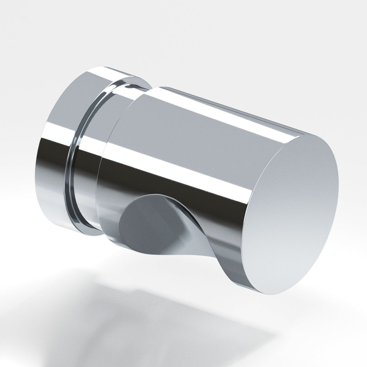 Colonial Bronze 141 Grooved Cylinder Knob, 1/2 in Diameter - Polished Chrome