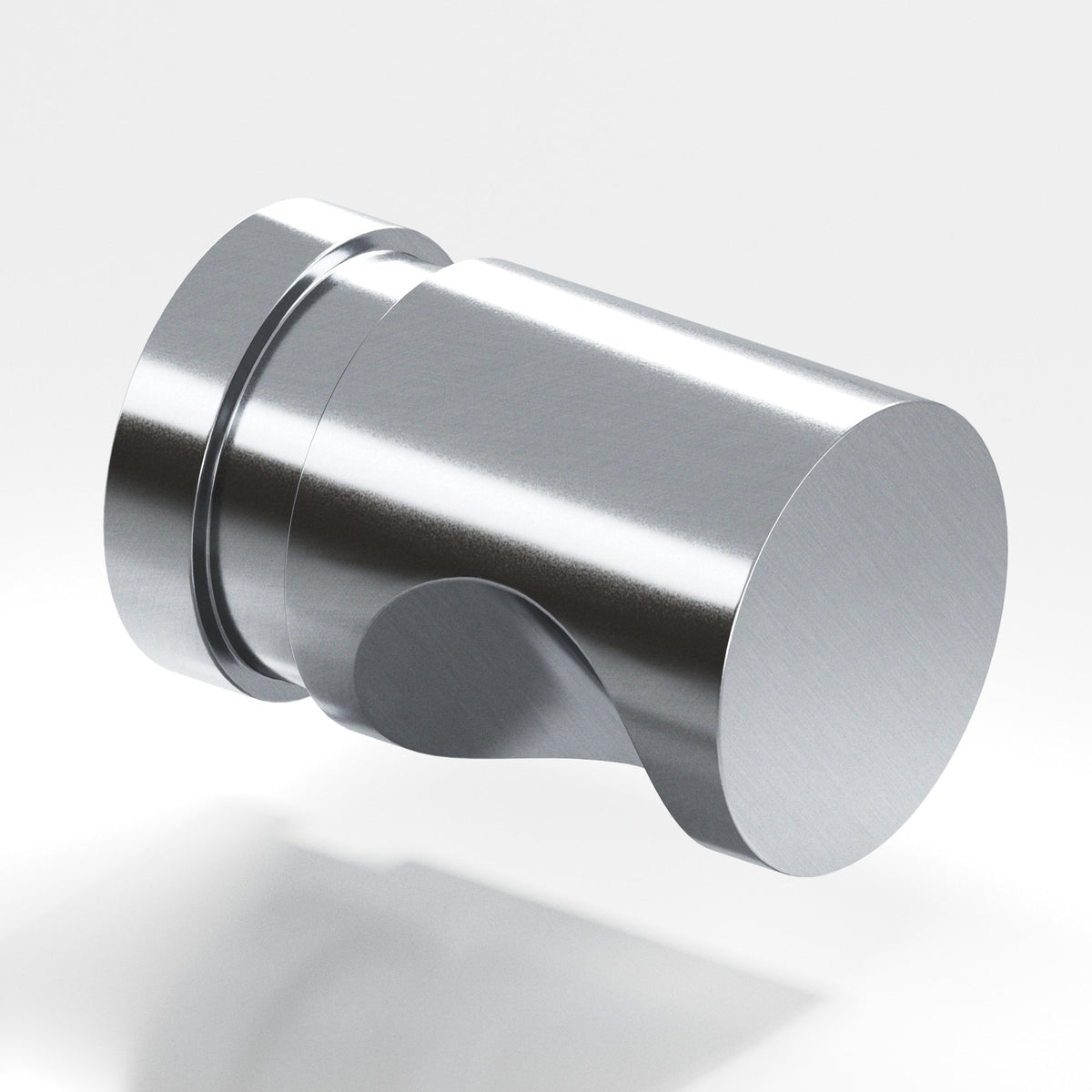 Colonial Bronze 141 Grooved Cylinder Knob, 1/2 in Diameter - Satin Chrome