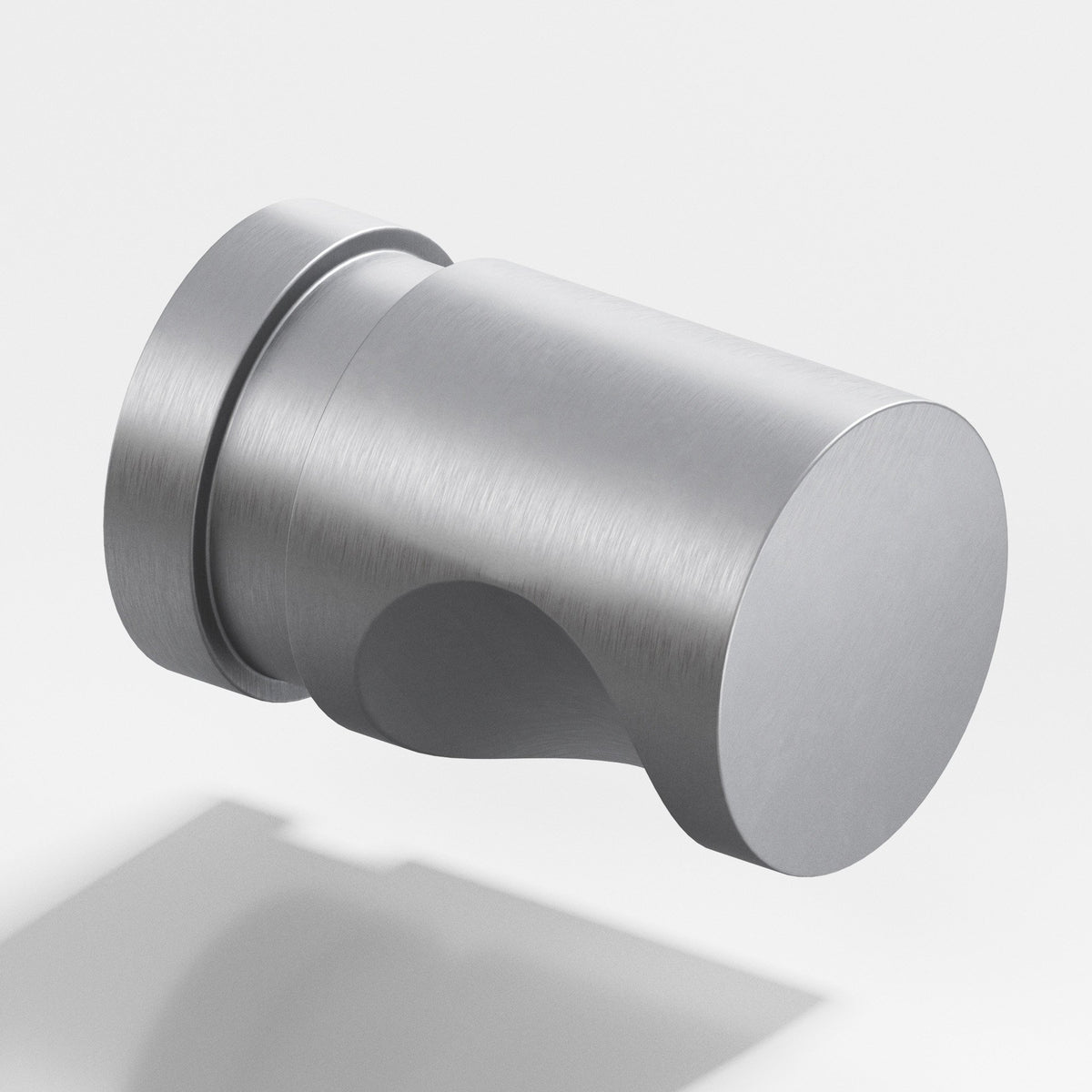 Colonial Bronze 141 Grooved Cylinder Knob, 1/2 in Diameter - Matte Satin Chrome