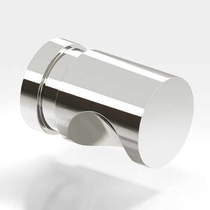 Colonial Bronze 143BB Grooved Cylinder Back-to-Back Shower Door Knob Kit, 1 in Diameter - Polished Nickel