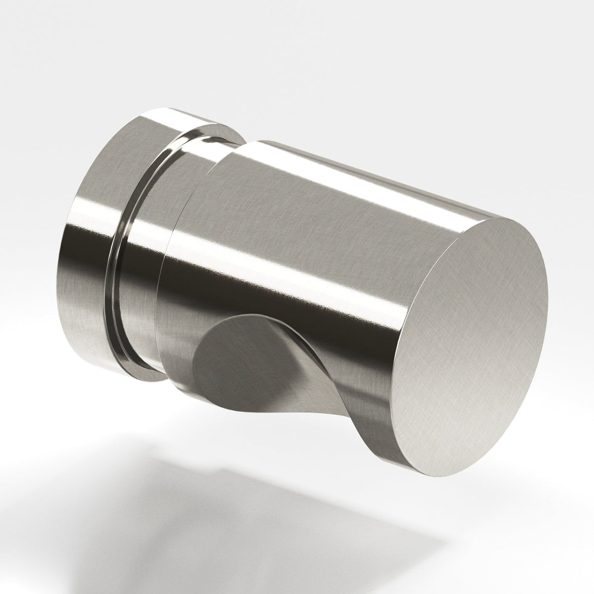 Colonial Bronze 141 Grooved Cylinder Knob, 1/2 in Diameter - Nickel Stainless