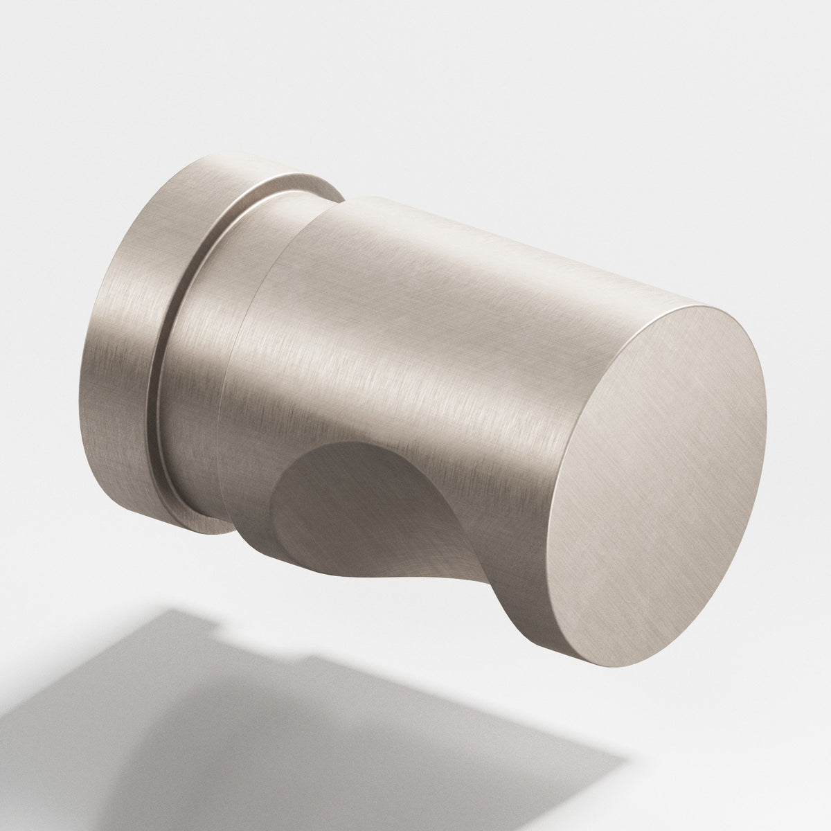 Colonial Bronze 141 Grooved Cylinder Knob, 1/2 in Diameter - Matte Satin Nickel