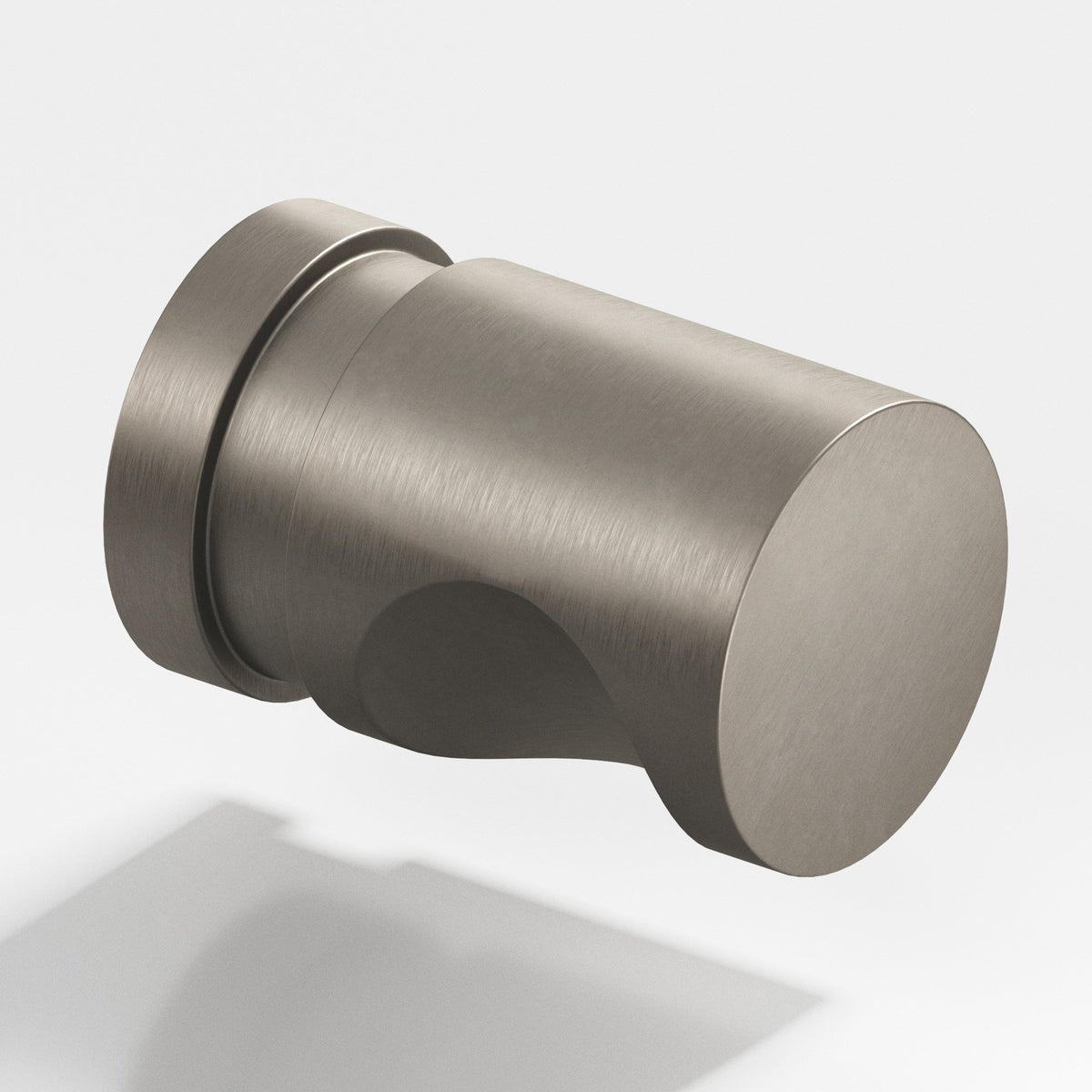 Colonial Bronze 141 Grooved Cylinder Knob, 1/2 in Diameter - Matte Pewter
