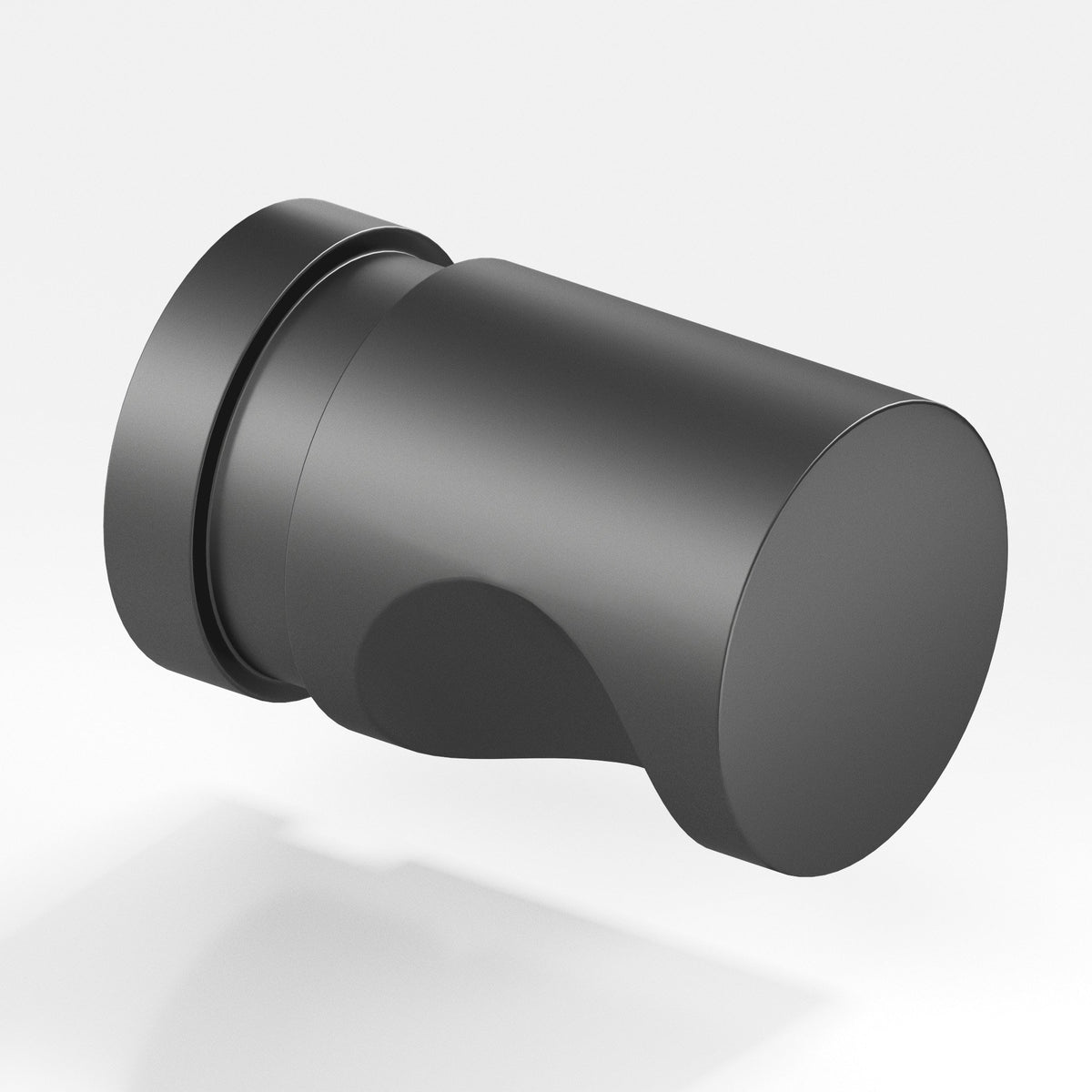 Colonial Bronze 141 Grooved Cylinder Knob, 1/2 in Diameter - Matte Graphite