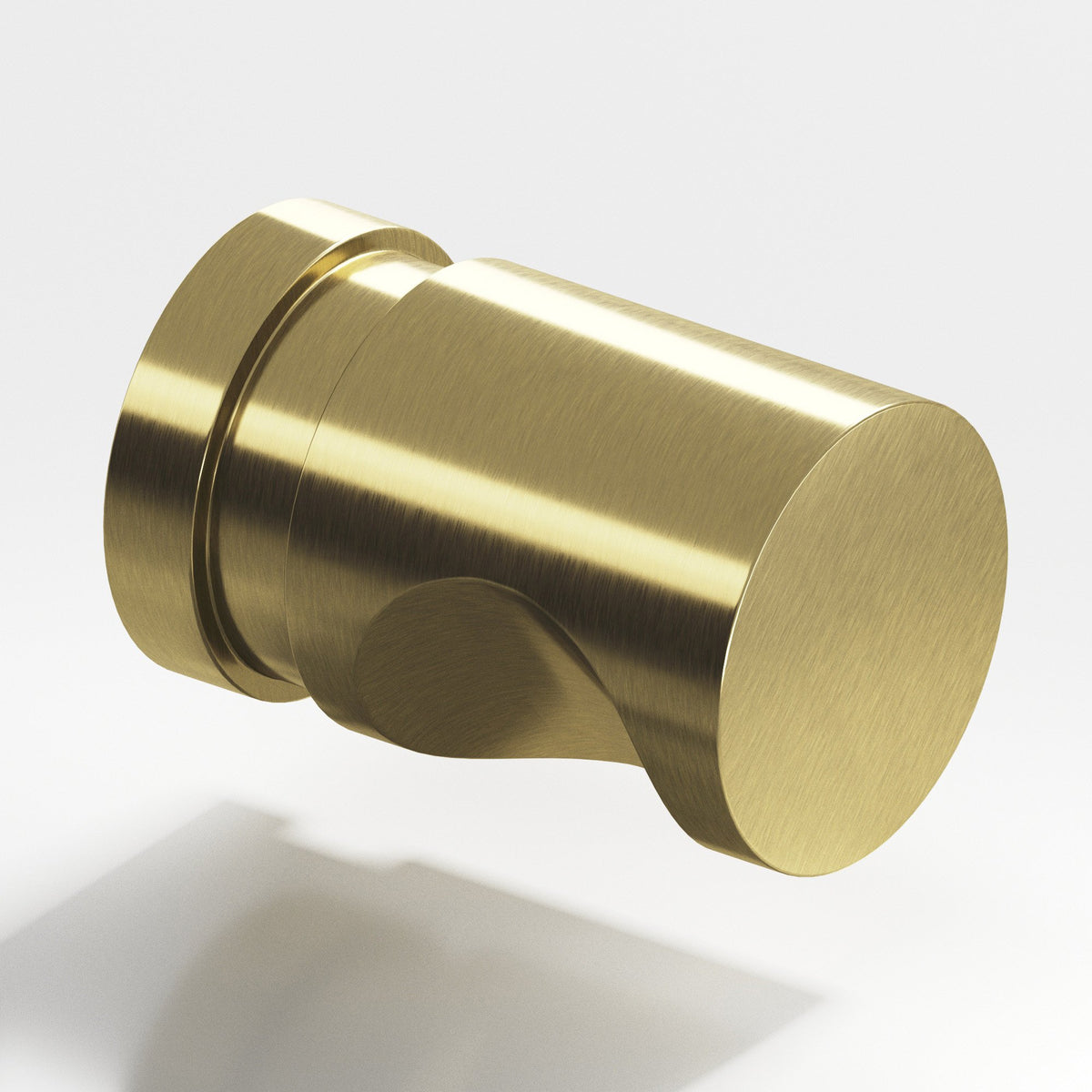 Colonial Bronze 141 Grooved Cylinder Knob, 1/2 in Diameter - Antique Brass