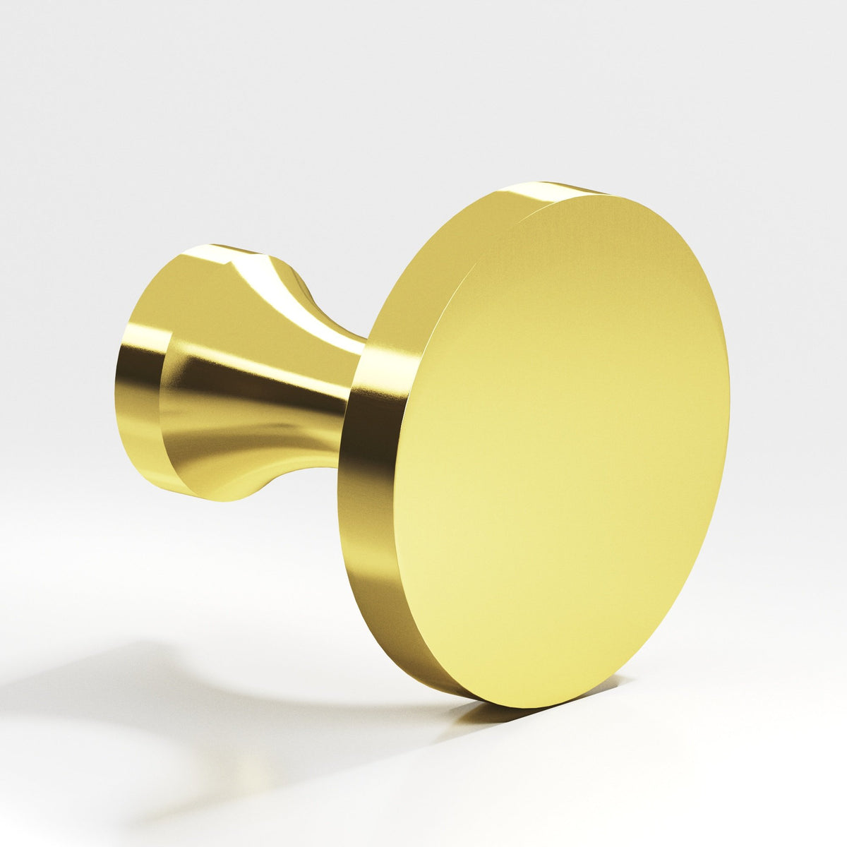 Colonial Bronze 170 Disc Knob with Flared Post, 3/4 in Diameter - French Gold