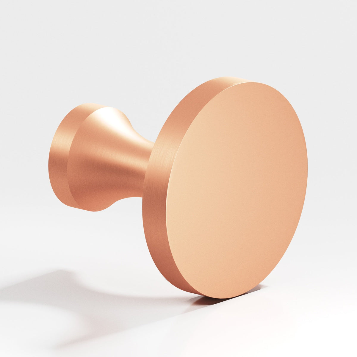 Colonial Bronze 170 Disc Knob with Flared Post, 3/4 in Diameter - Matte Satin Copper