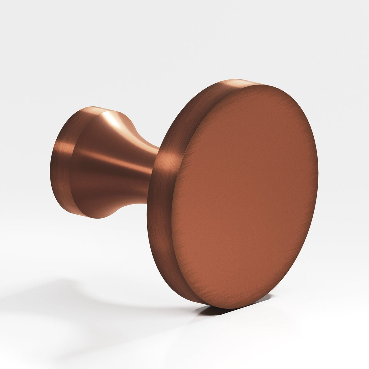 Colonial Bronze 170 Disc Knob with Flared Post, 3/4 in Diameter - Matte Antique Copper