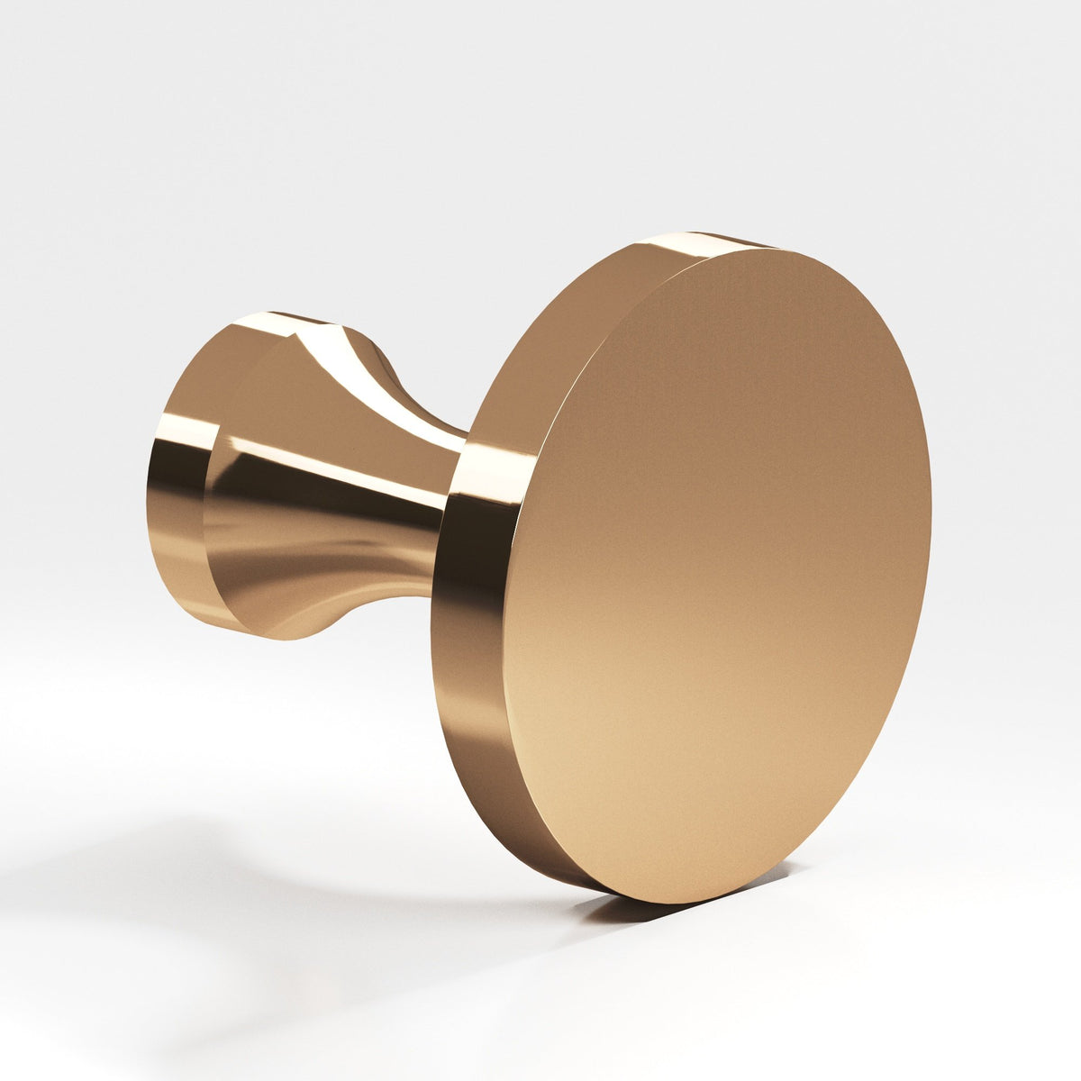 Colonial Bronze 170 Disc Knob with Flared Post, 3/4 in Diameter - Polished Bronze
