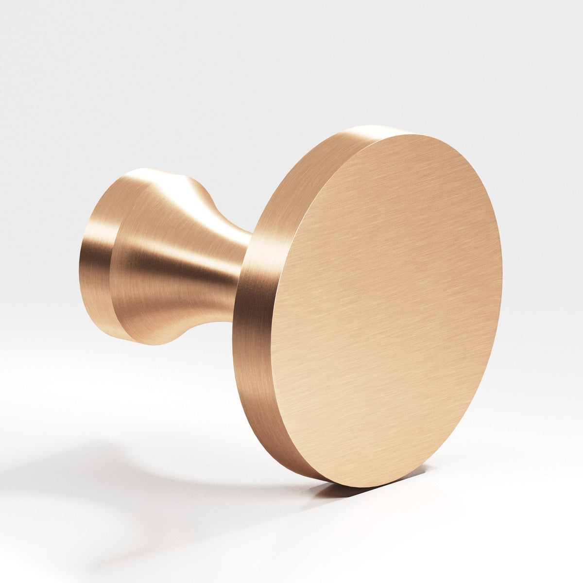 Colonial Bronze 170 Disc Knob with Flared Post, 3/4 in Diameter - Satin Bronze