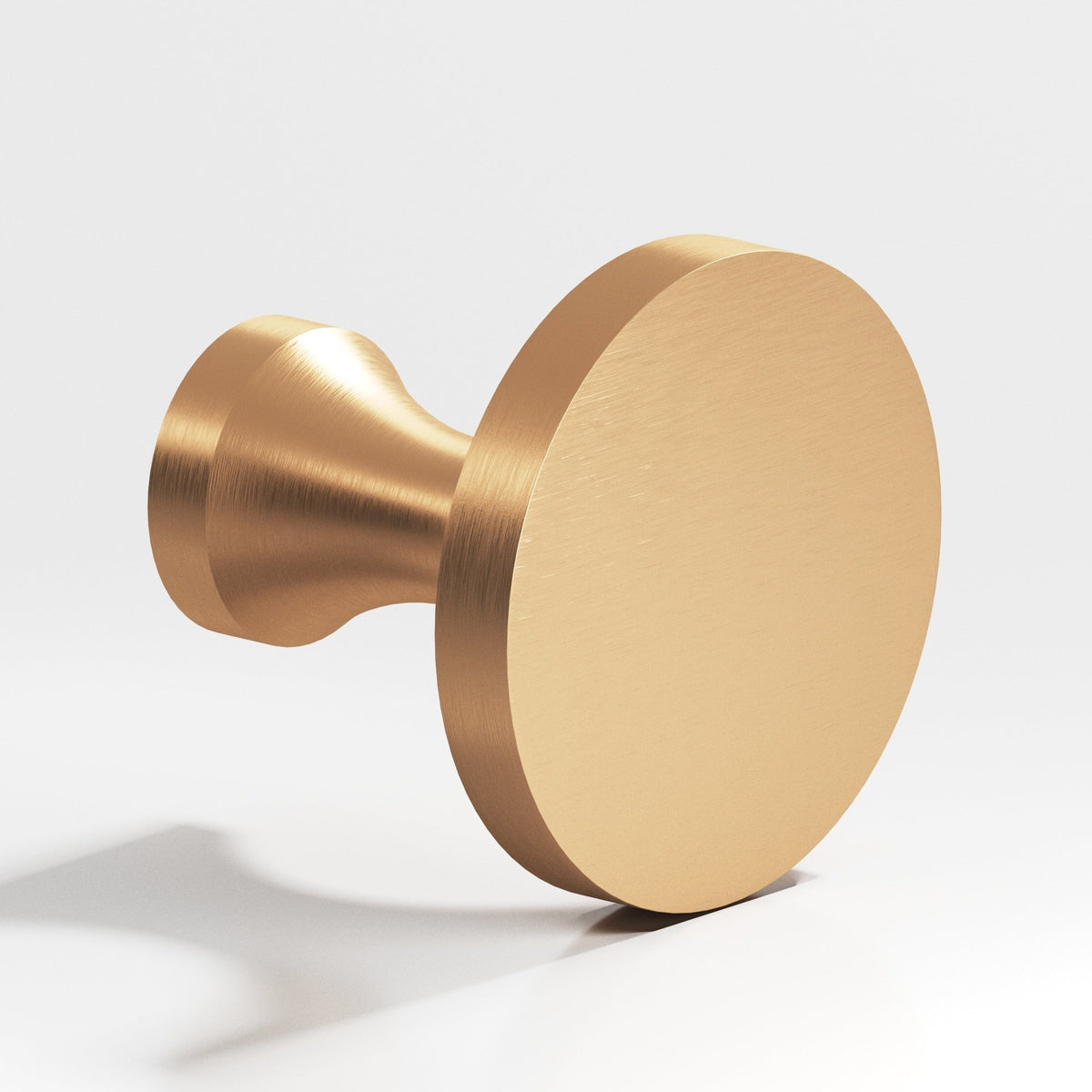 Colonial Bronze 170 Disc Knob with Flared Post, 3/4 in Diameter - Matte Satin Bronze