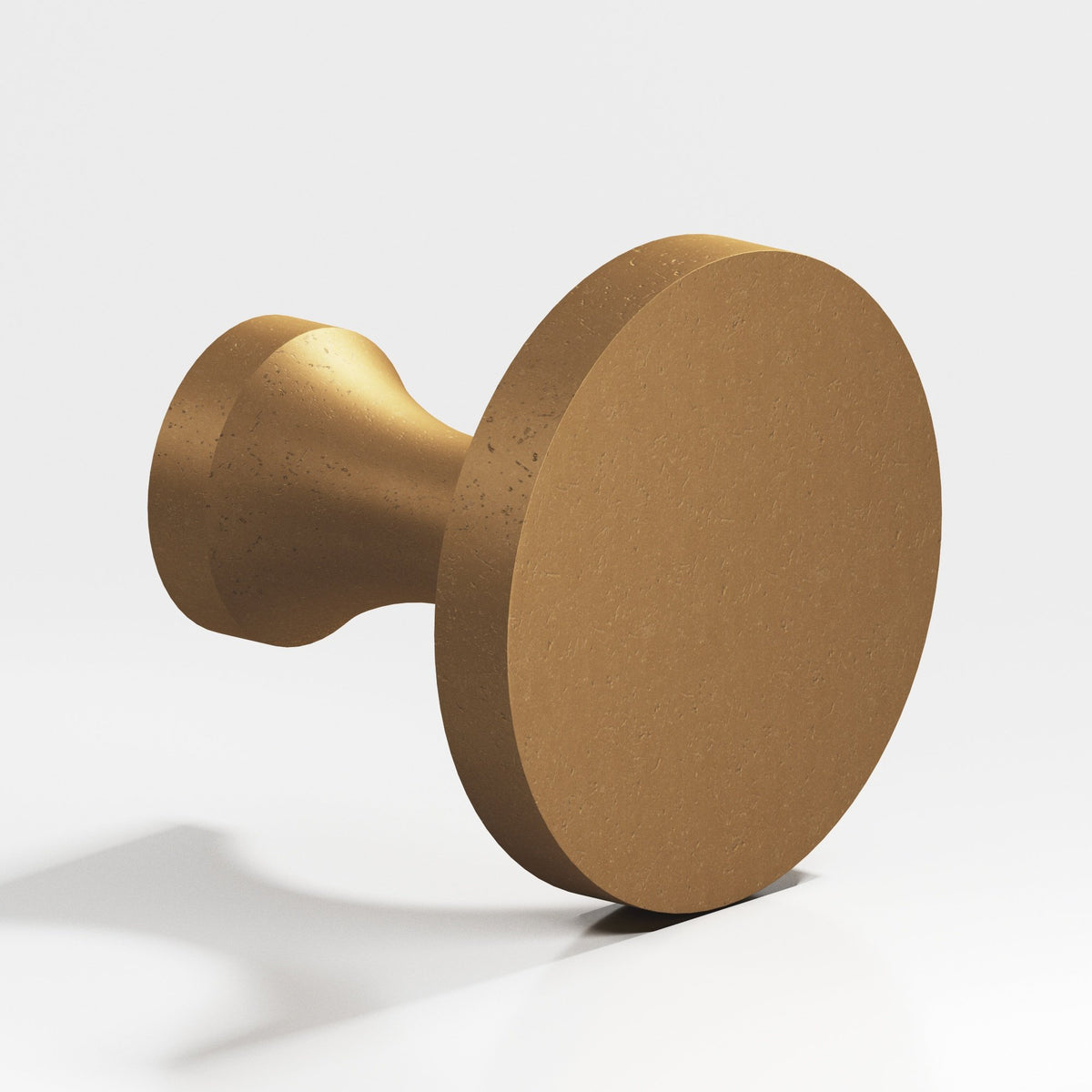 Colonial Bronze 170 Disc Knob with Flared Post, 3/4 in Diameter - Distressed Light Statuary Bronze