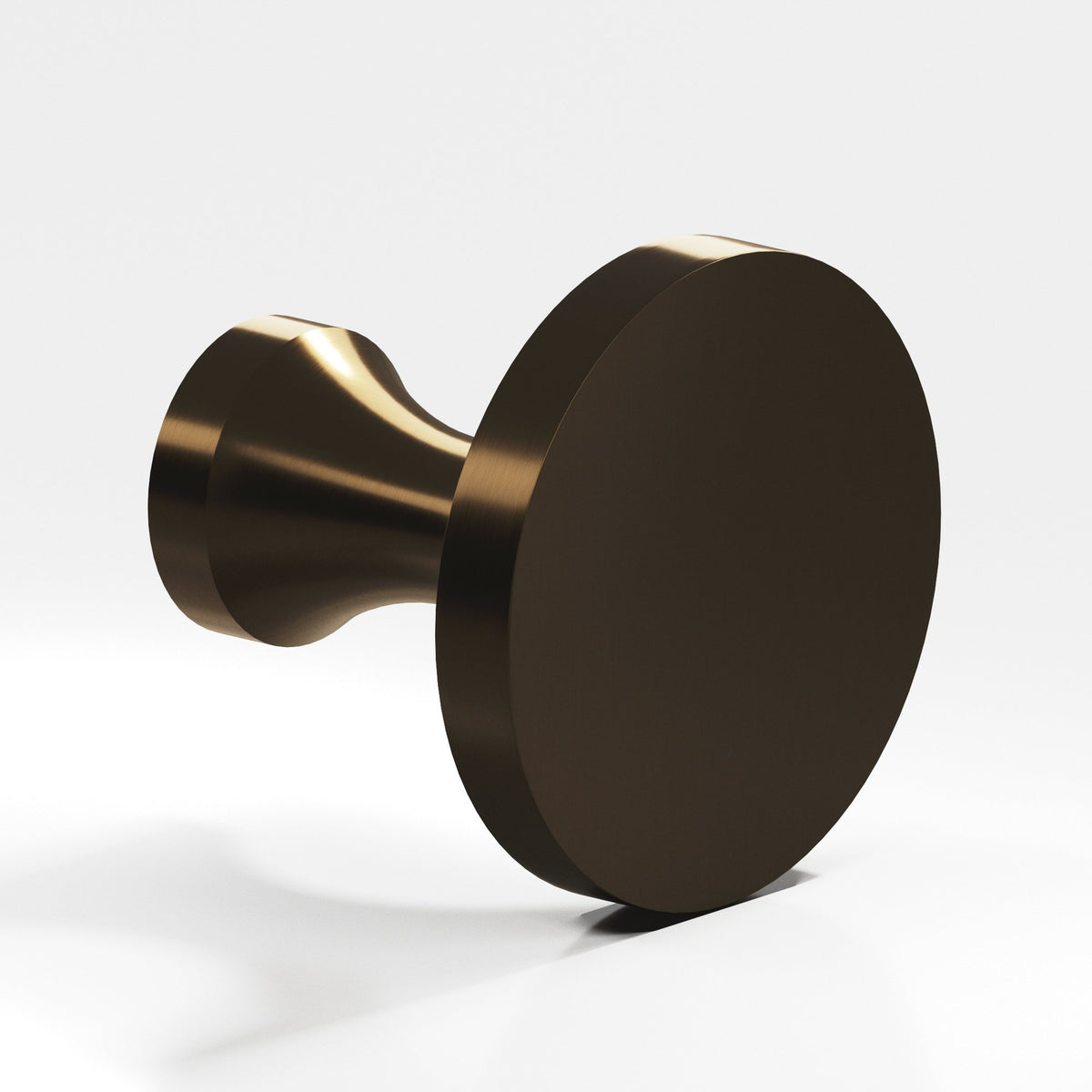 Colonial Bronze 170 Disc Knob with Flared Post, 3/4 in Diameter - Oil Rubbed Bronze