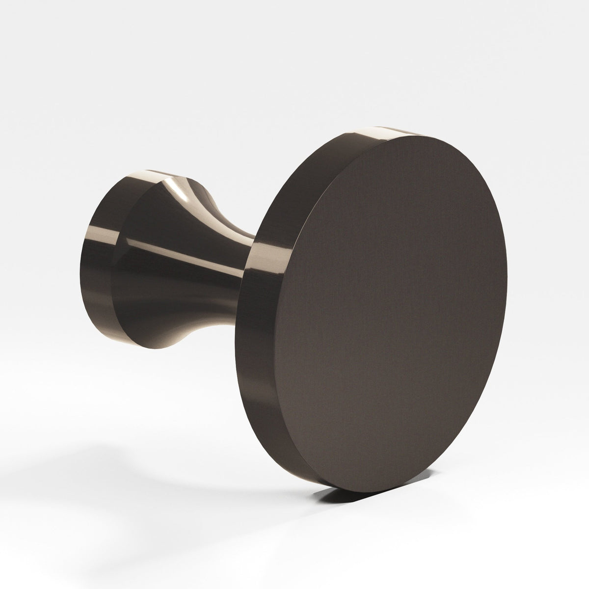 Colonial Bronze 170 Disc Knob with Flared Post, 3/4 in Diameter - Dark Statuary Bronze