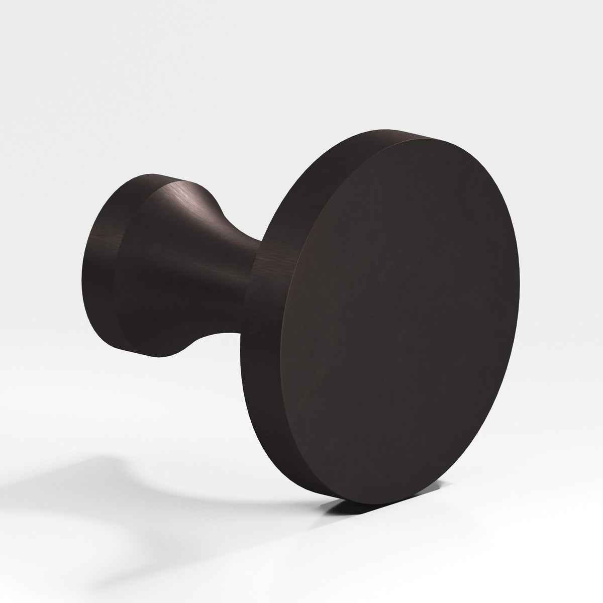 Colonial Bronze 170 Disc Knob with Flared Post, 3/4 in Diameter - Matte Dark Statuary Bronze