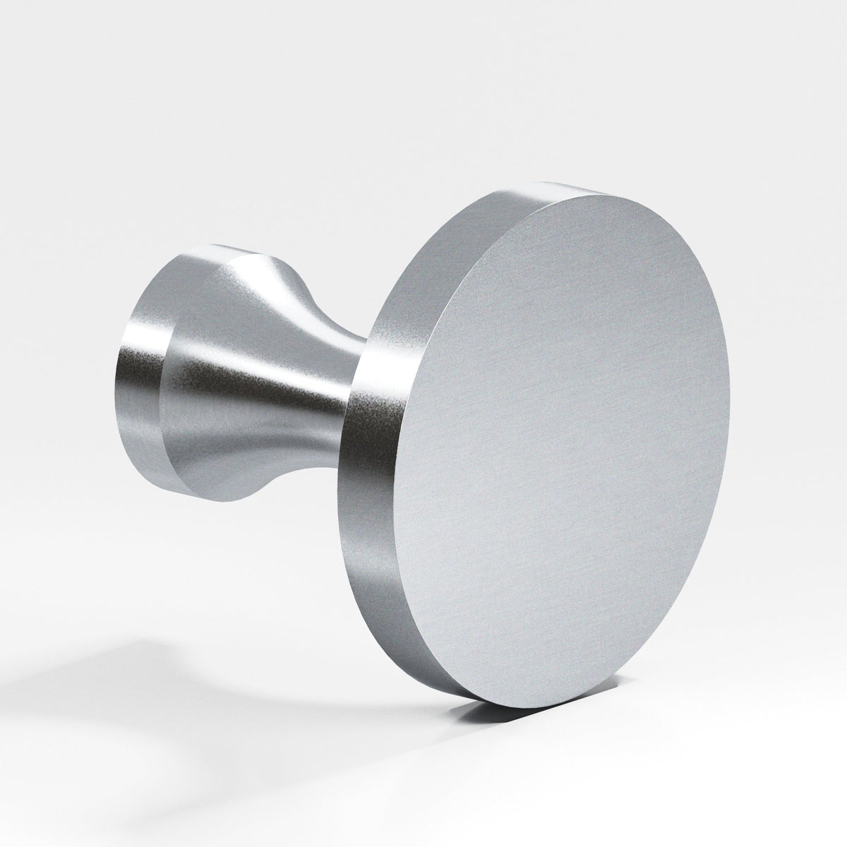 Colonial Bronze 170 Disc Knob with Flared Post, 3/4 in Diameter - Satin Chrome