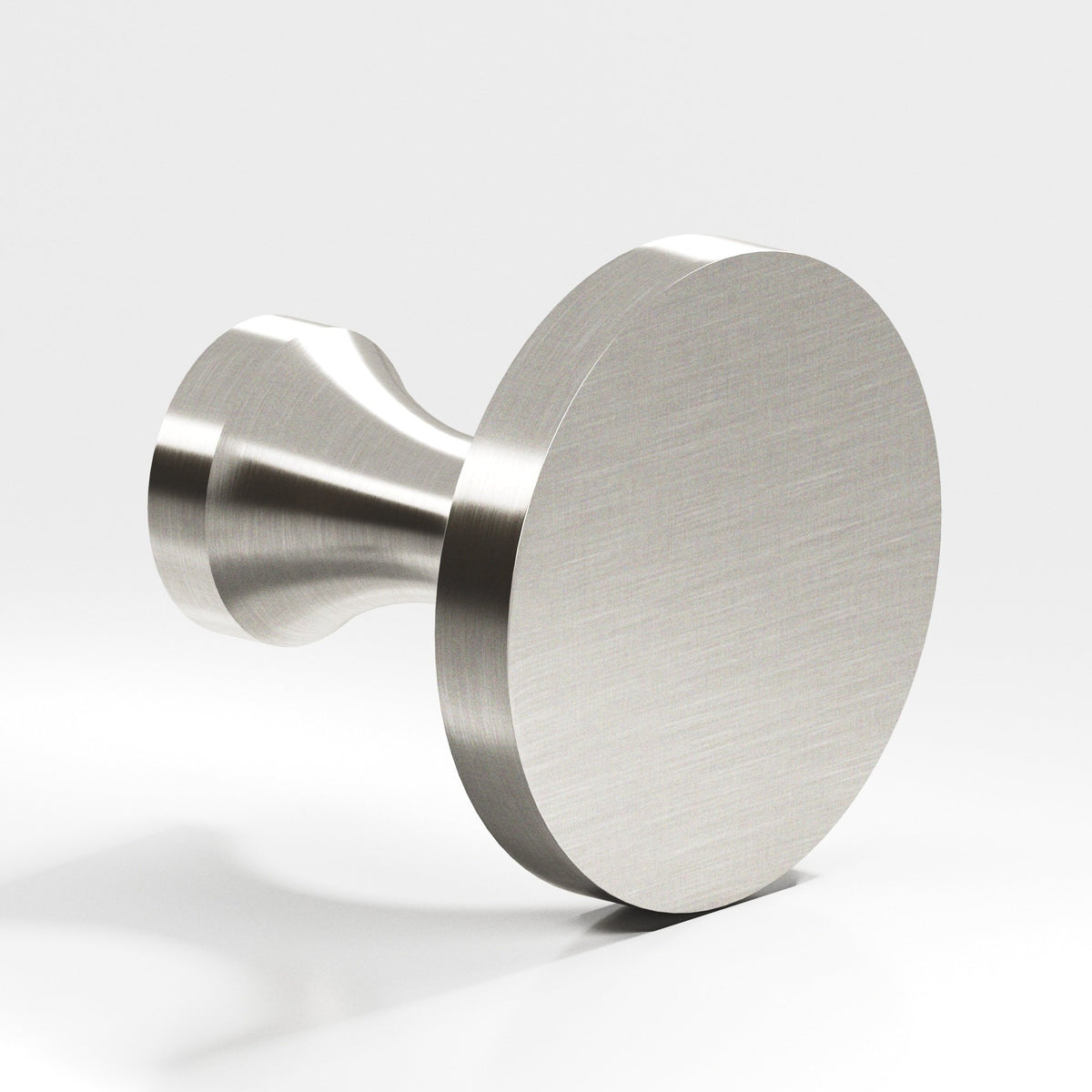 Colonial Bronze 170 Disc Knob with Flared Post, 3/4 in Diameter - Satin Nickel