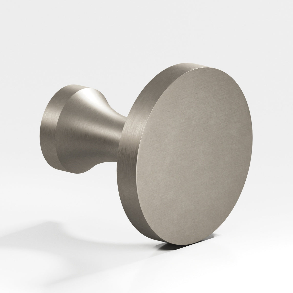 Colonial Bronze 170 Disc Knob with Flared Post, 3/4 in Diameter - Matte Pewter