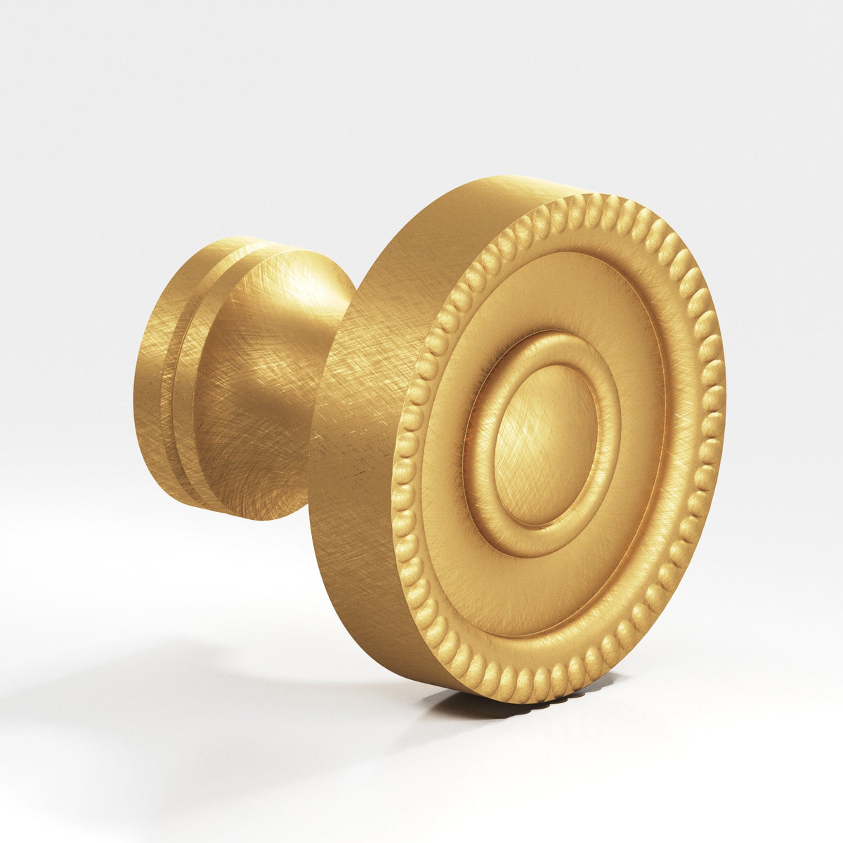Colonial Bronze 173 Beaded Rosette Knob, 1-1/8 in Diameter - Weathered Brass
