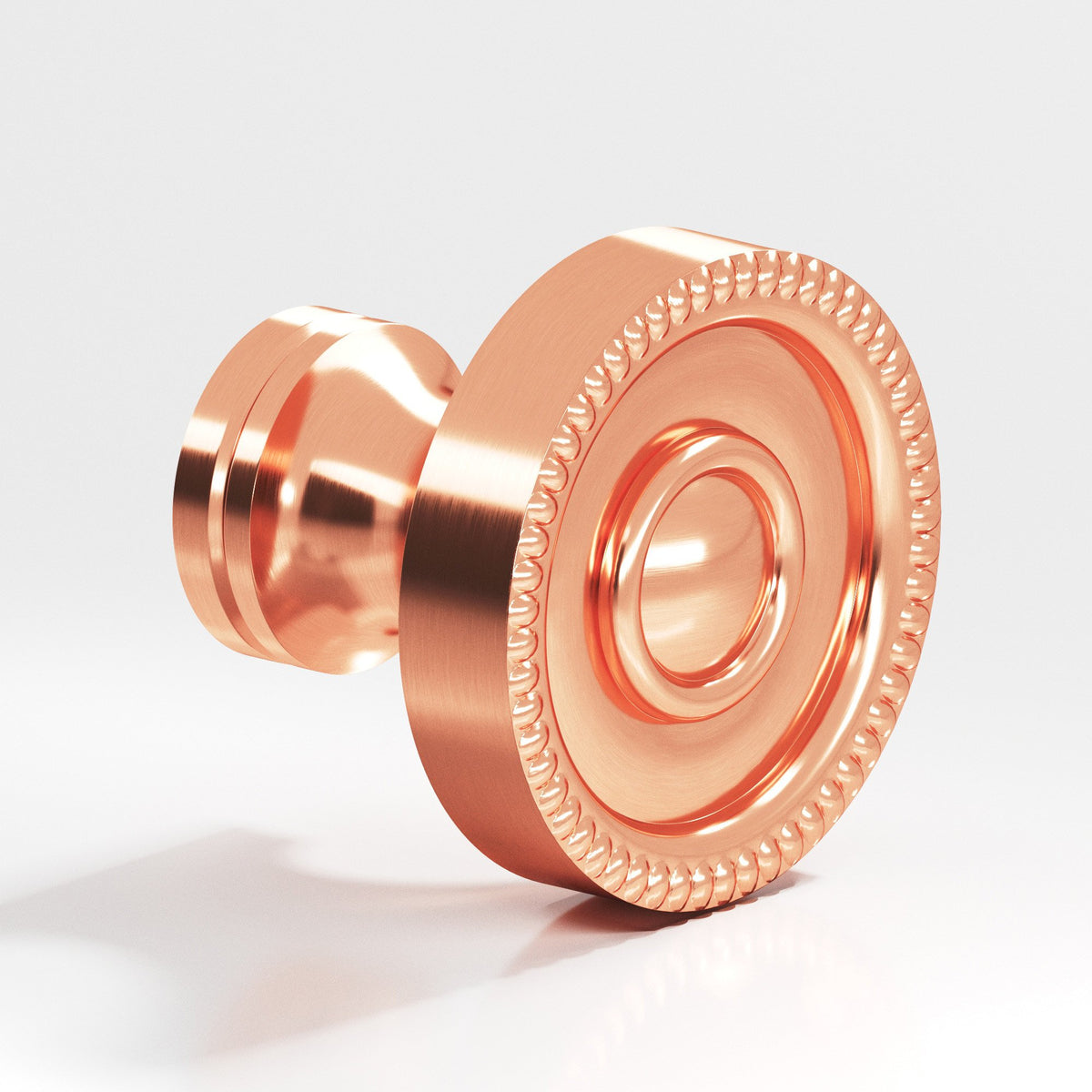 Colonial Bronze 174BB Beaded Rosette Back-to-Back Shower Door Knob Kit, 1-1/4 in Diameter - Satin Copper