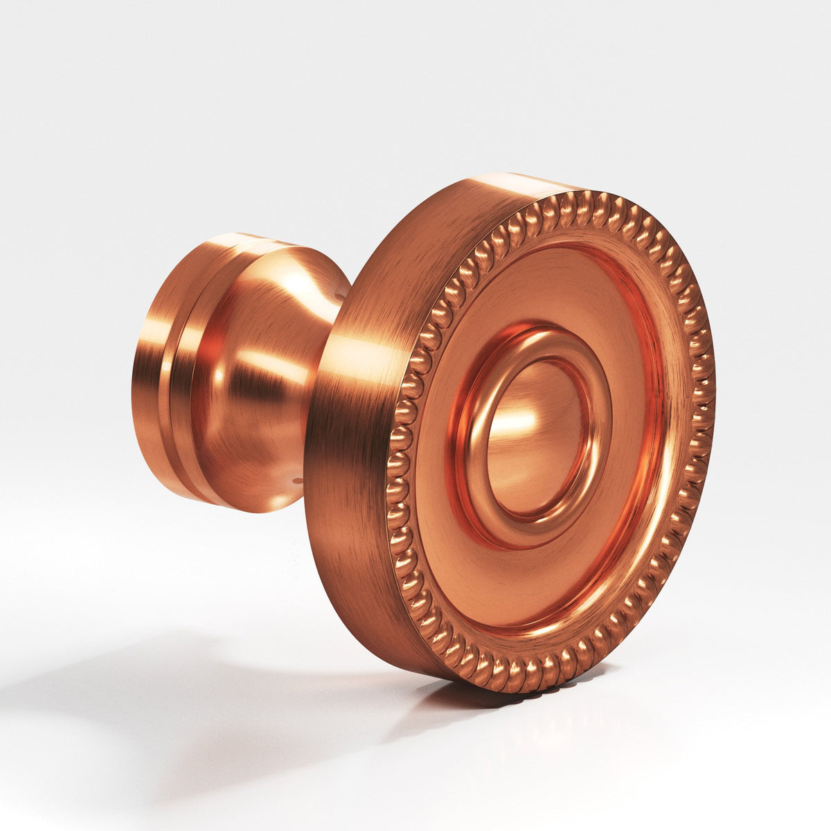 Colonial Bronze 174BB Beaded Rosette Back-to-Back Shower Door Knob Kit, 1-1/4 in Diameter - Antique Copper
