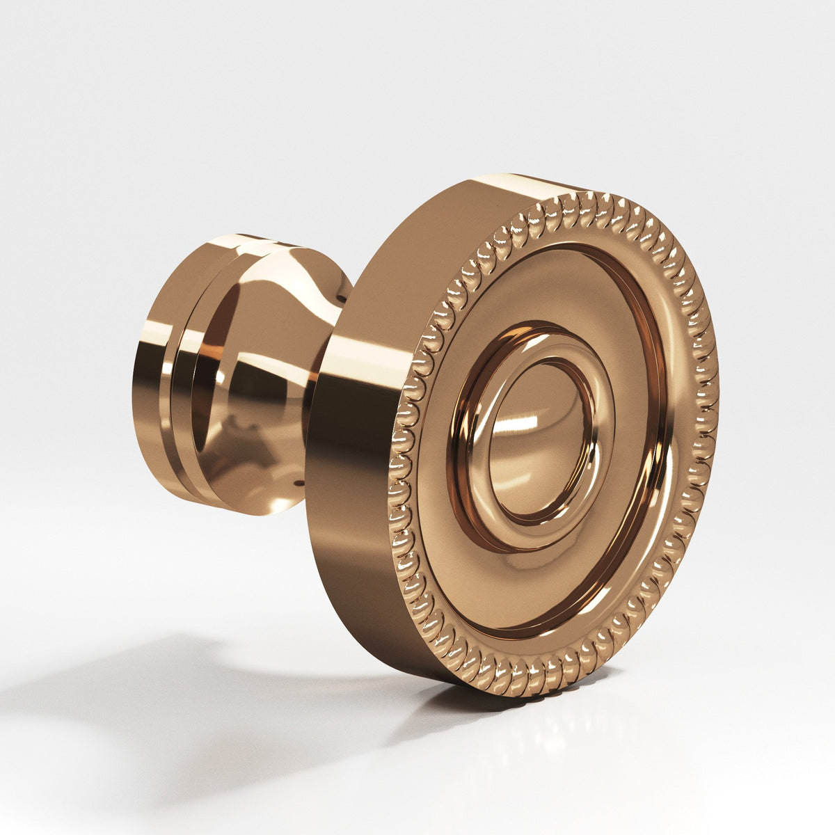 Colonial Bronze 173 Beaded Rosette Knob, 1-1/8 in Diameter - Polished Bronze