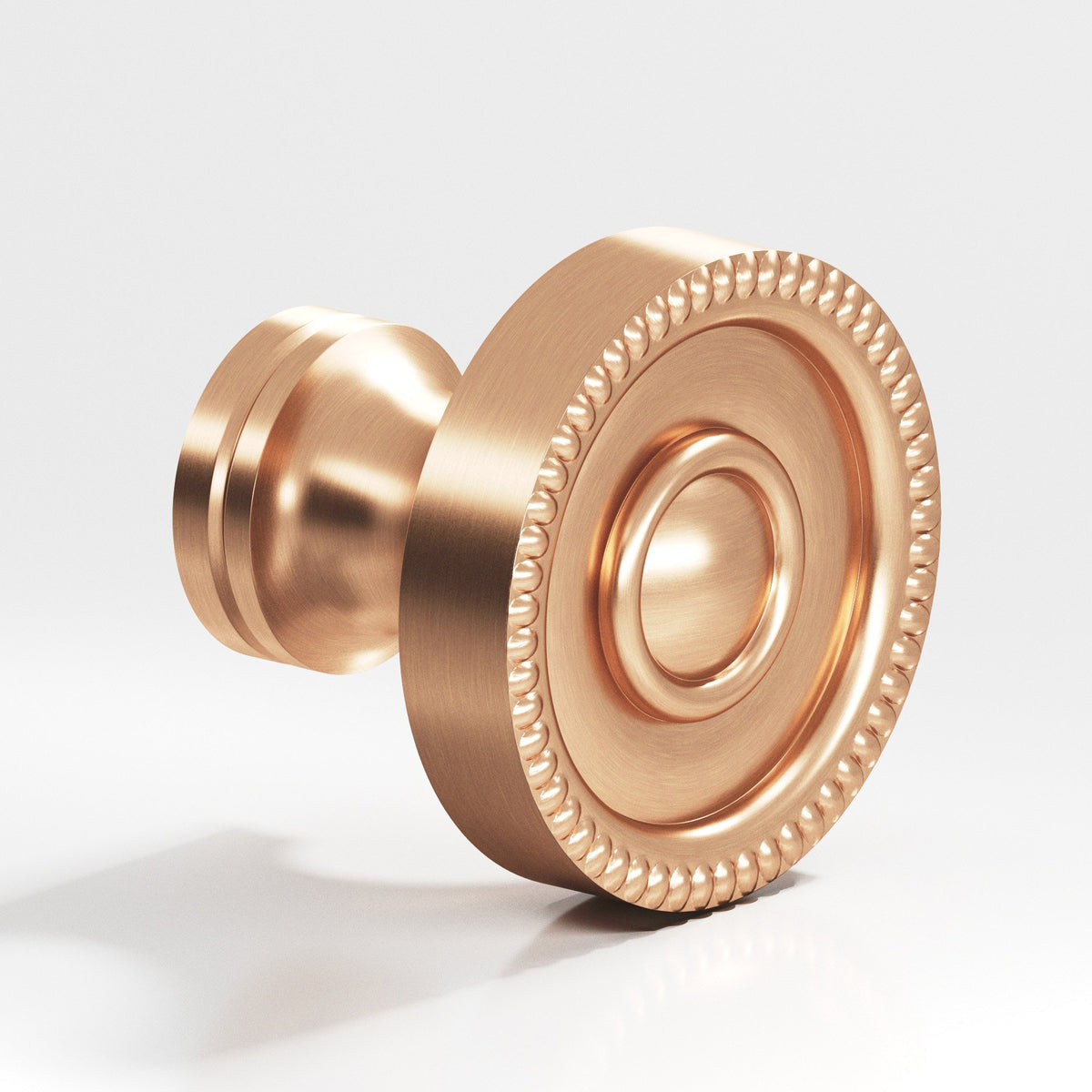 Colonial Bronze 174 Beaded Rosette Knob, 1-1/4 in Diameter - Satin Bronze