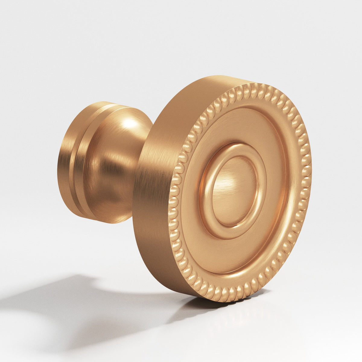 Colonial Bronze 173 Beaded Rosette Knob, 1-1/8 in Diameter - Matte Satin Bronze