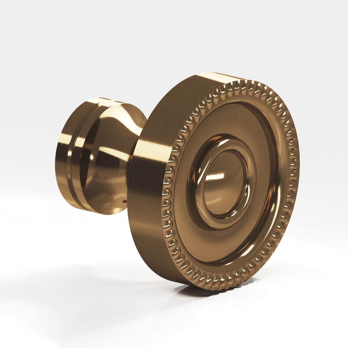 Colonial Bronze 174BB Beaded Rosette Back-to-Back Shower Door Knob Kit, 1-1/4 in Diameter - Light Statuary Bronze