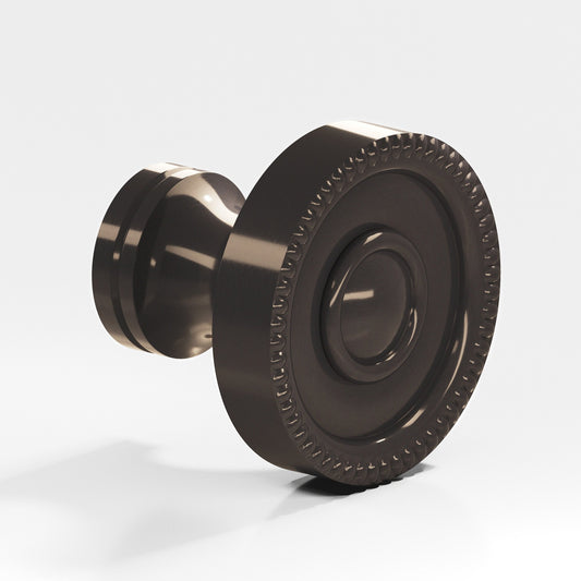 Colonial Bronze 174BB Beaded Rosette Back-to-Back Shower Door Knob Kit, 1-1/4 in Diameter