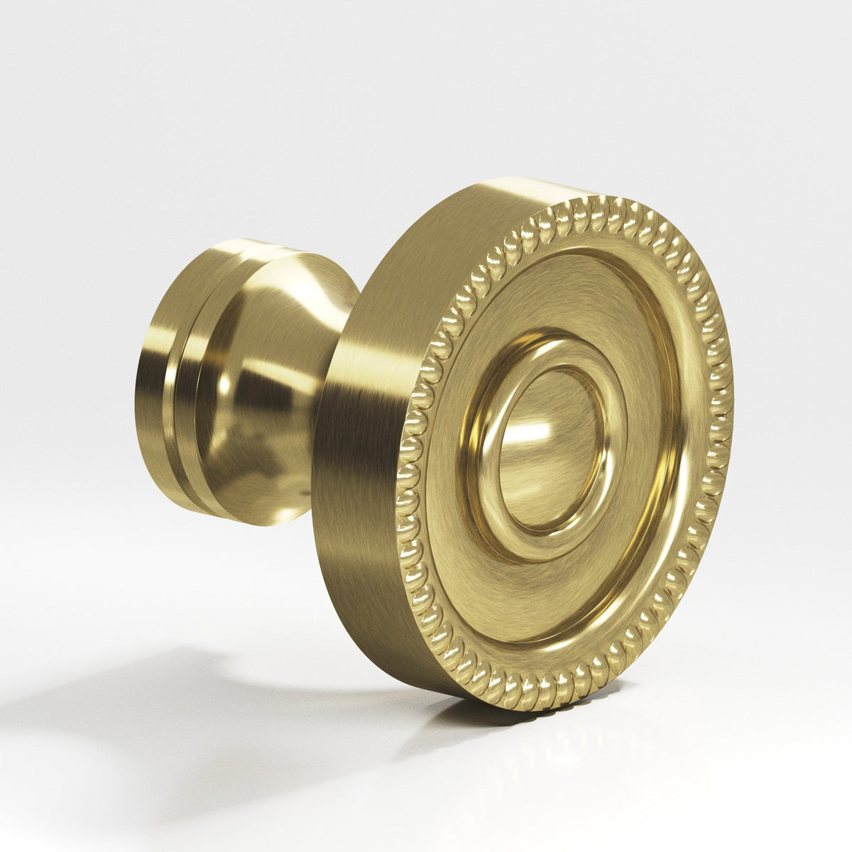 Colonial Bronze 174BB Beaded Rosette Back-to-Back Shower Door Knob Kit, 1-1/4 in Diameter - Antique Brass