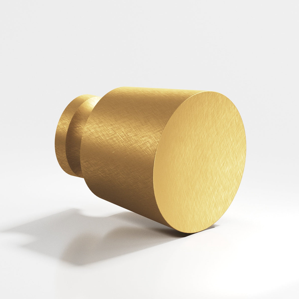Colonial Bronze 180 Tapered Round Knob, 1 in Diameter - Weathered Brass