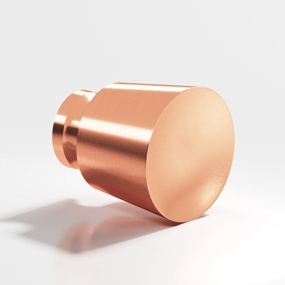Colonial Bronze 181BB Tapered Round Back-to-Back Shower Door Knob Kit, 1-1/4 in Diameter - Satin Copper