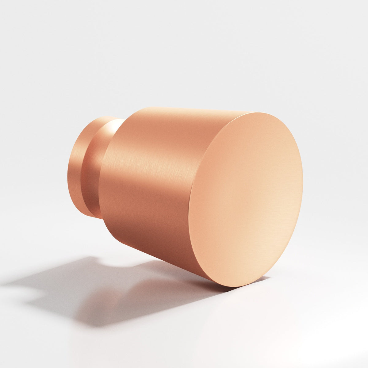 Colonial Bronze 180 Tapered Round Knob, 1 in Diameter - Matte Satin Copper