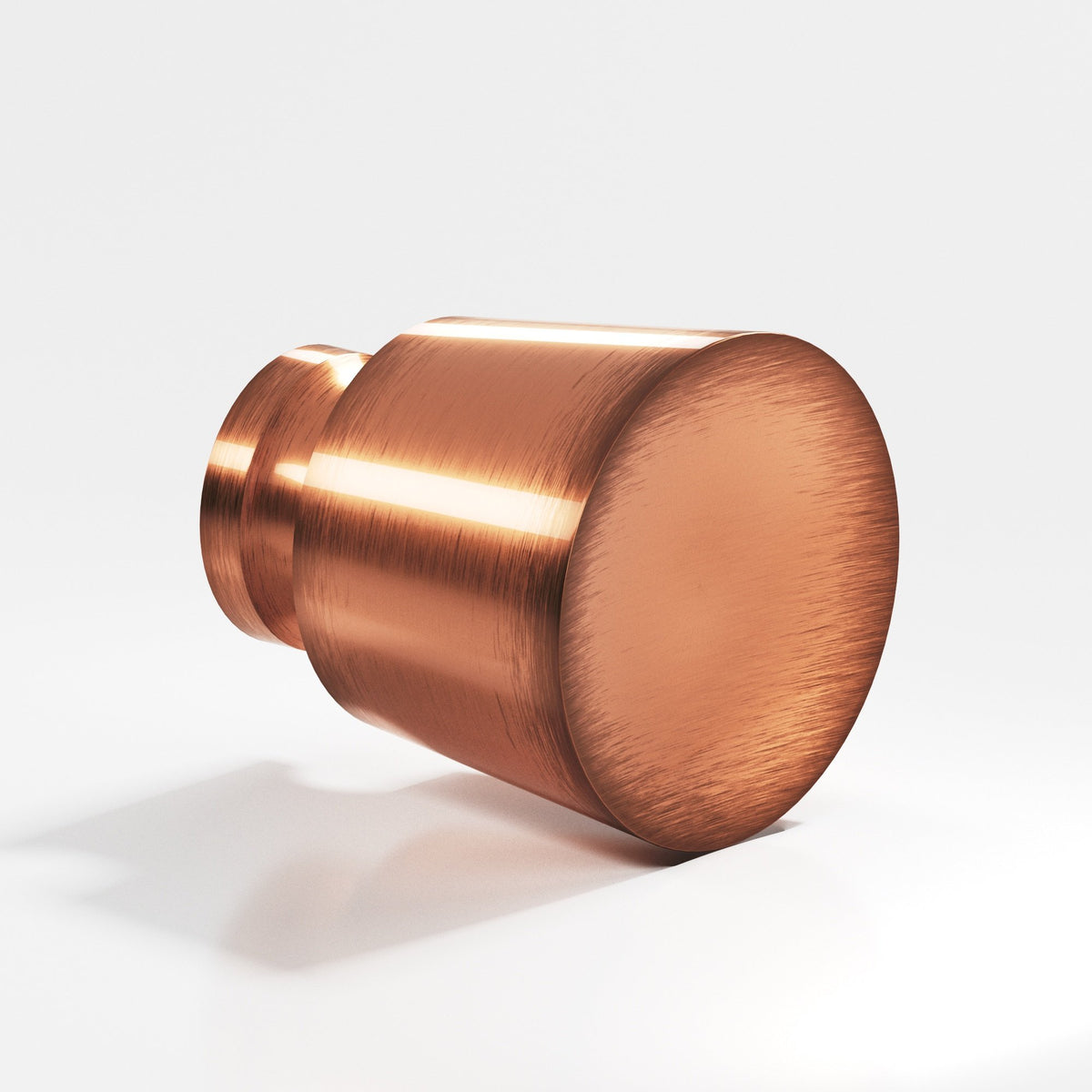 Colonial Bronze 181BB Tapered Round Back-to-Back Shower Door Knob Kit, 1-1/4 in Diameter - Antique Copper
