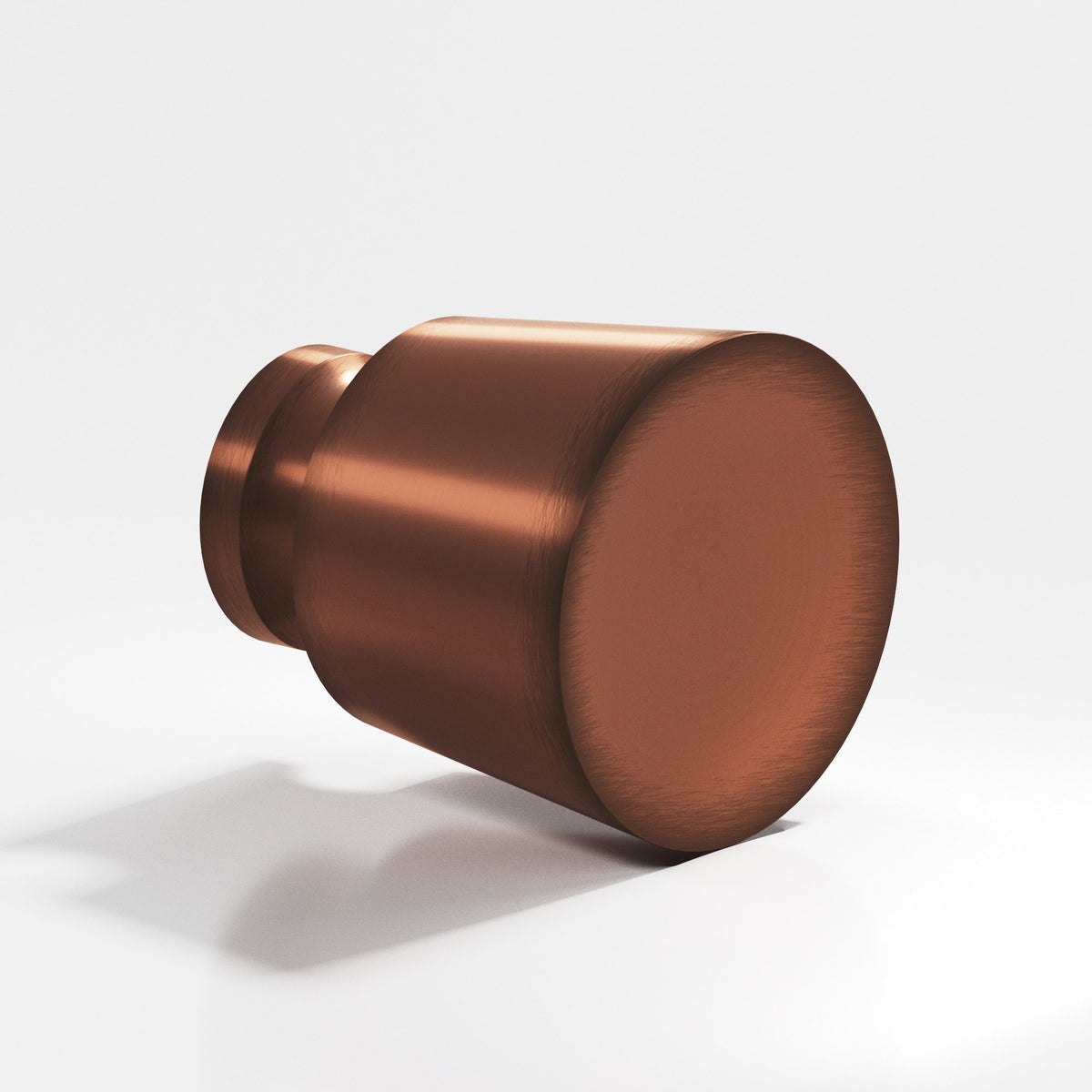 Colonial Bronze 180BB Tapered Round Back-to-Back Shower Door Knob Kit, 1 in Diameter - Matte Antique Copper