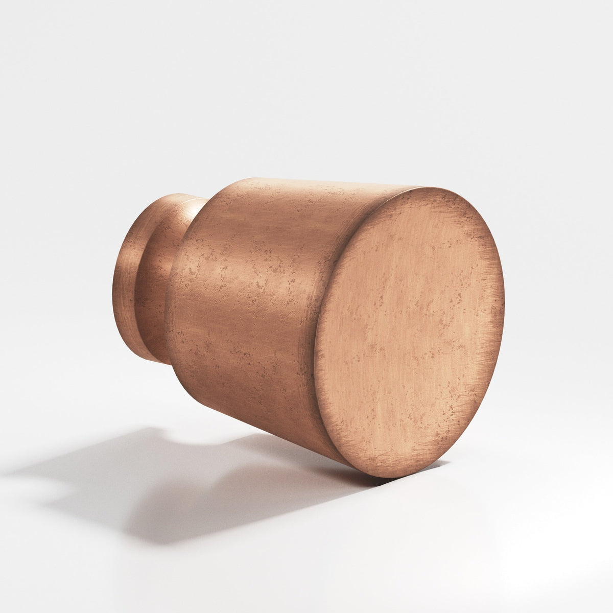 Colonial Bronze 181 Tapered Round Knob, 1-1/4 in Diameter - Distressed Antique Copper