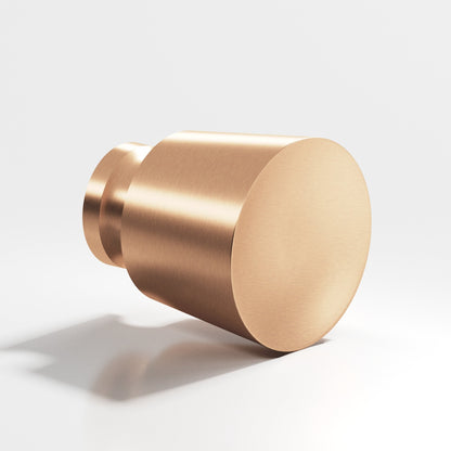 Colonial Bronze 181BB Tapered Round Back-to-Back Shower Door Knob Kit, 1-1/4 in Diameter - Satin Bronze