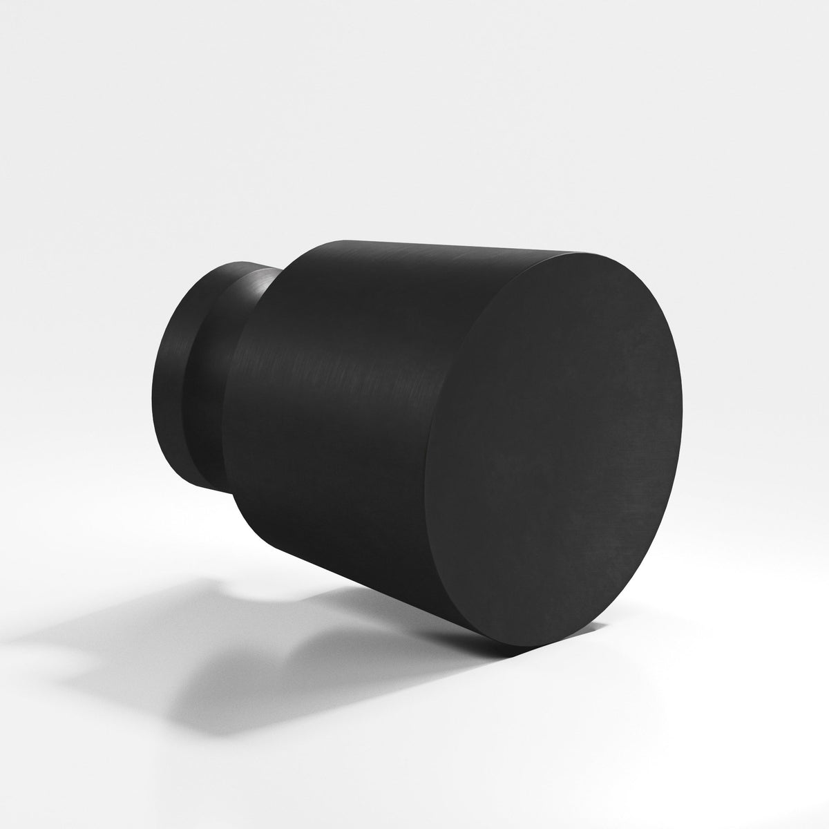 Colonial Bronze 181 Tapered Round Knob, 1-1/4 in Diameter - Matte Satin Black