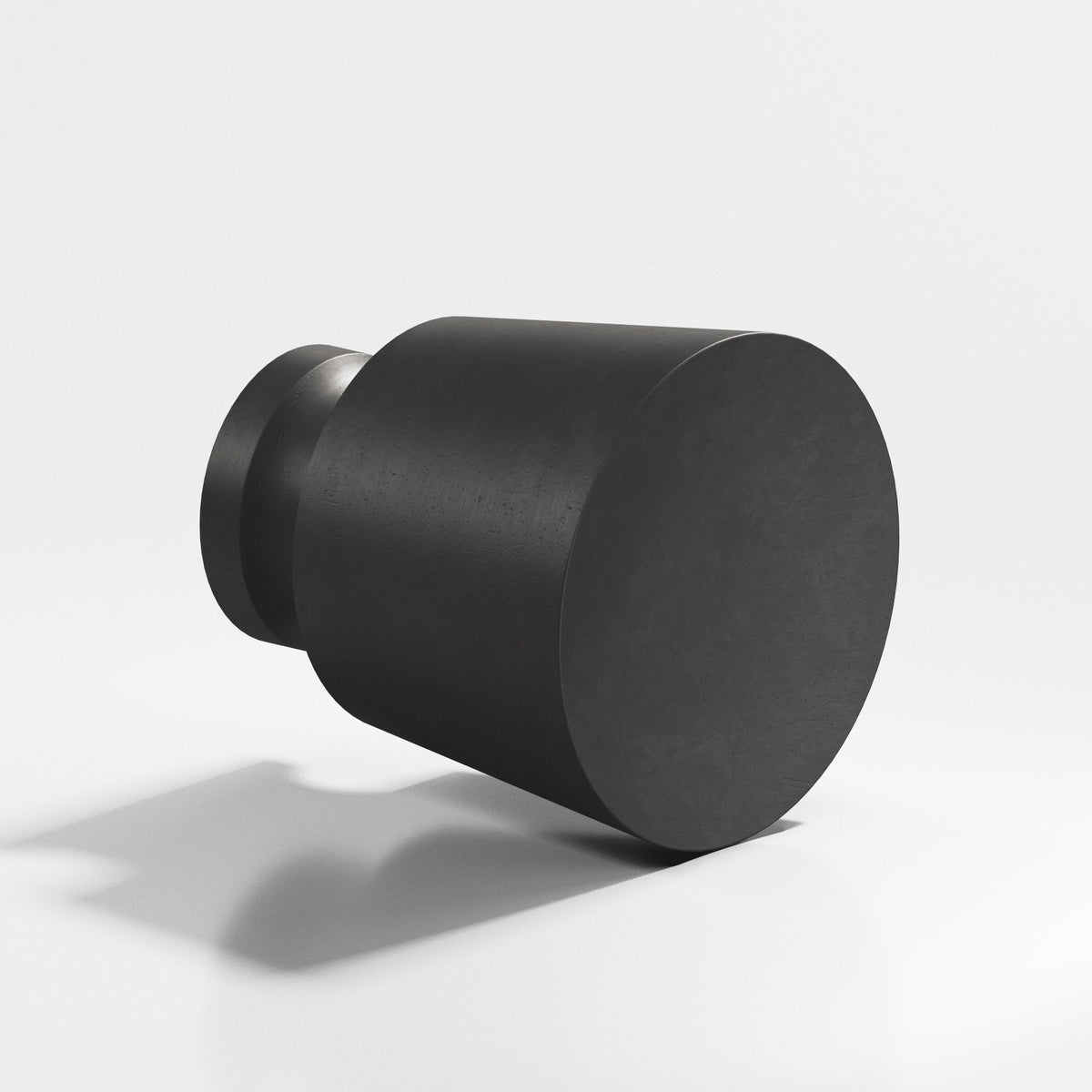 Colonial Bronze 180 Tapered Round Knob, 1 in Diameter - Distressed Satin Black