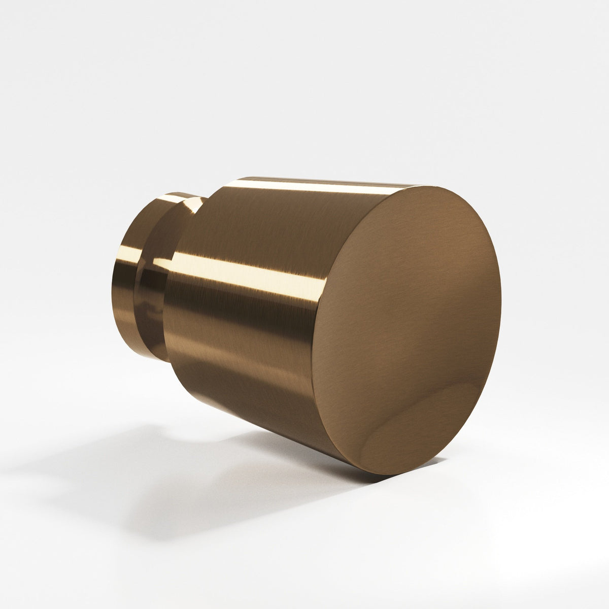 Colonial Bronze 180 Tapered Round Knob, 1 in Diameter - Light Statuary Bronze