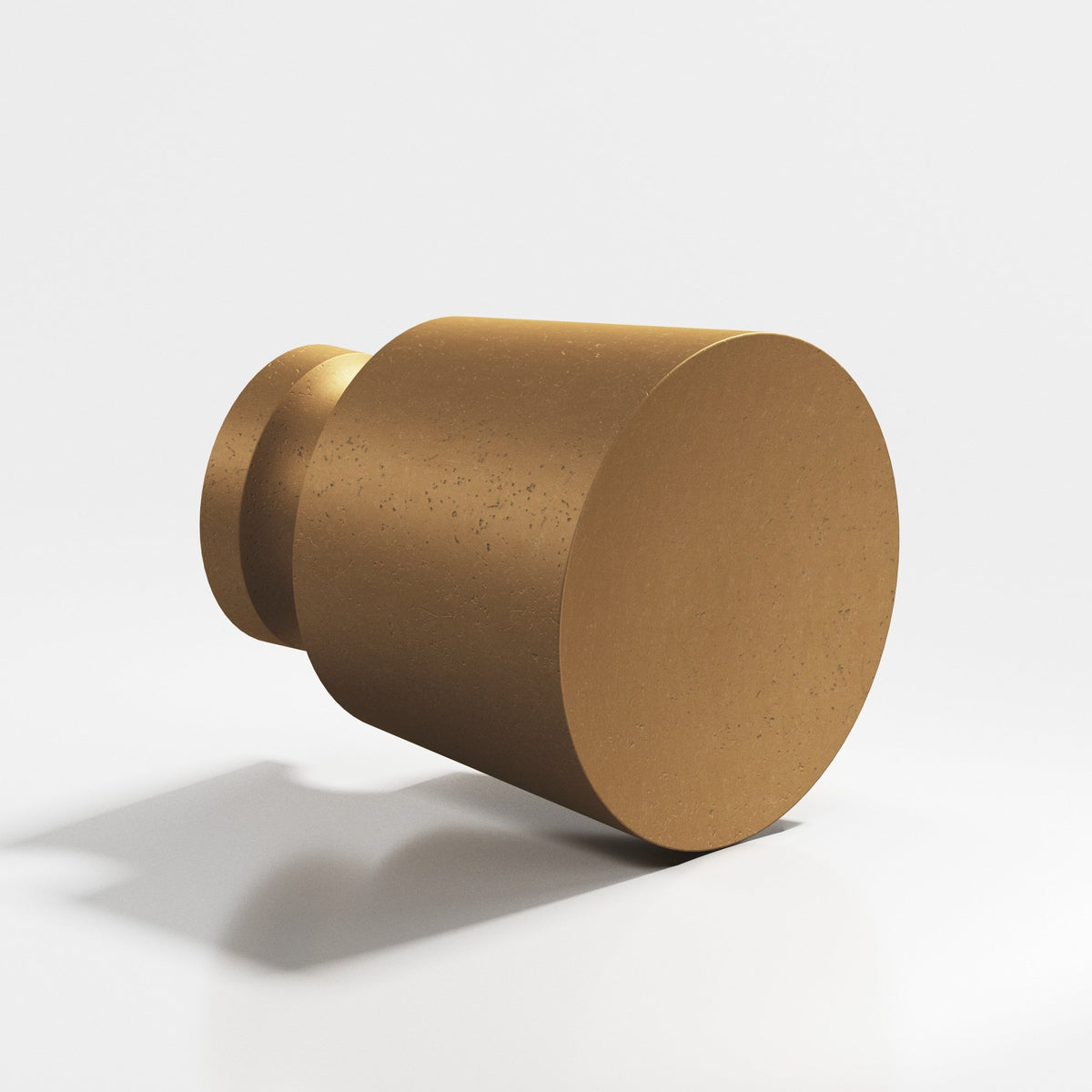Colonial Bronze 180 Tapered Round Knob, 1 in Diameter - Distressed Light Statuary Bronze
