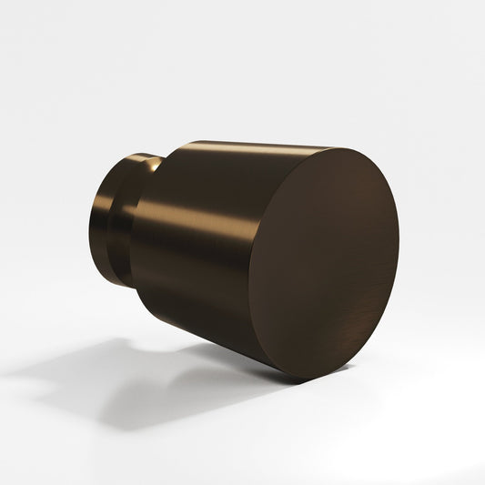 Colonial Bronze 180BB Tapered Round Back-to-Back Shower Door Knob Kit, 1 in Diameter