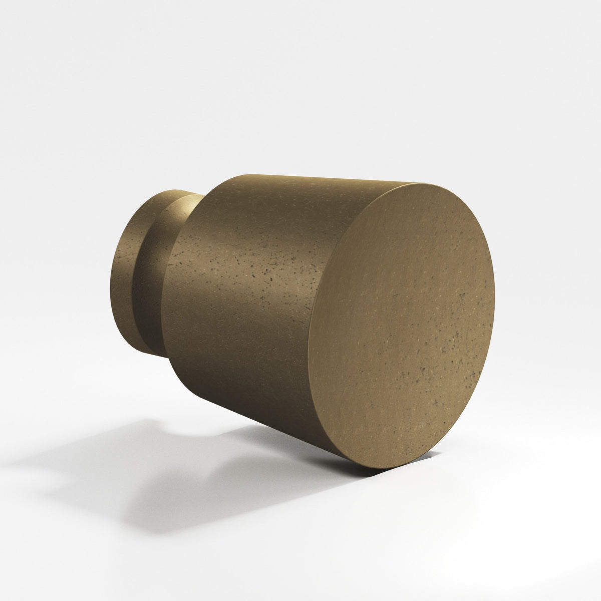 Colonial Bronze 180 Tapered Round Knob, 1 in Diameter - Distressed Oil Rubbed Bronze