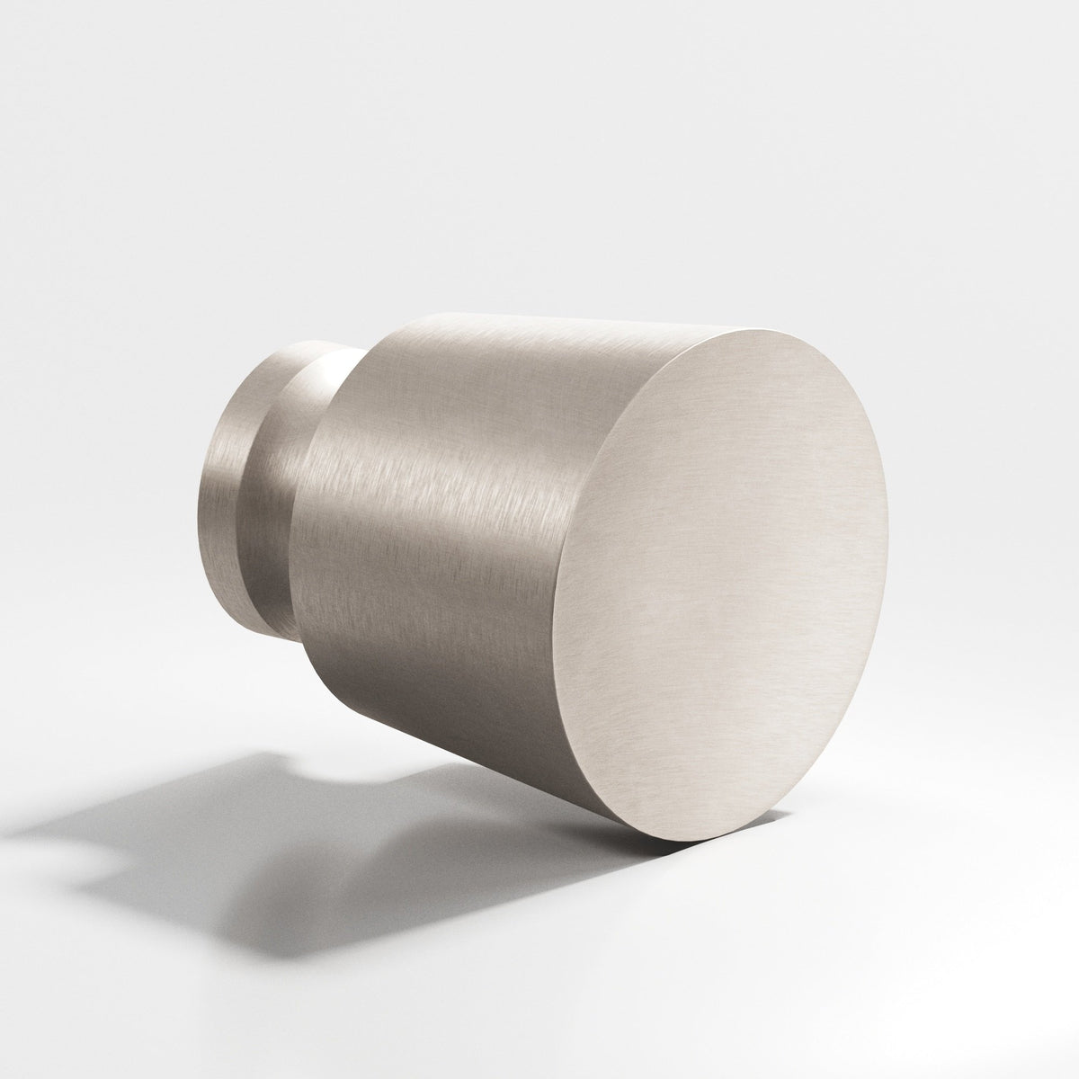 Colonial Bronze 180BB Tapered Round Back-to-Back Shower Door Knob Kit, 1 in Diameter - Matte Satin Nickel